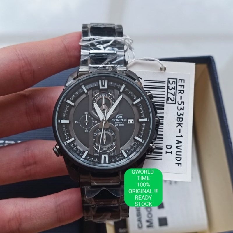 CASIO EDIFICE ORIGINAL EFR 533BK 1A EFR 533BK 1AVUDF EFR 533BK EFR533BK Shopee Malaysia