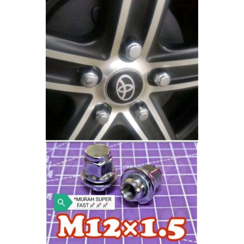 *High quality* TOYOTA WHEEL LUG NUTS 21MM / M12×1.5 VIOS YARIS ALTIS