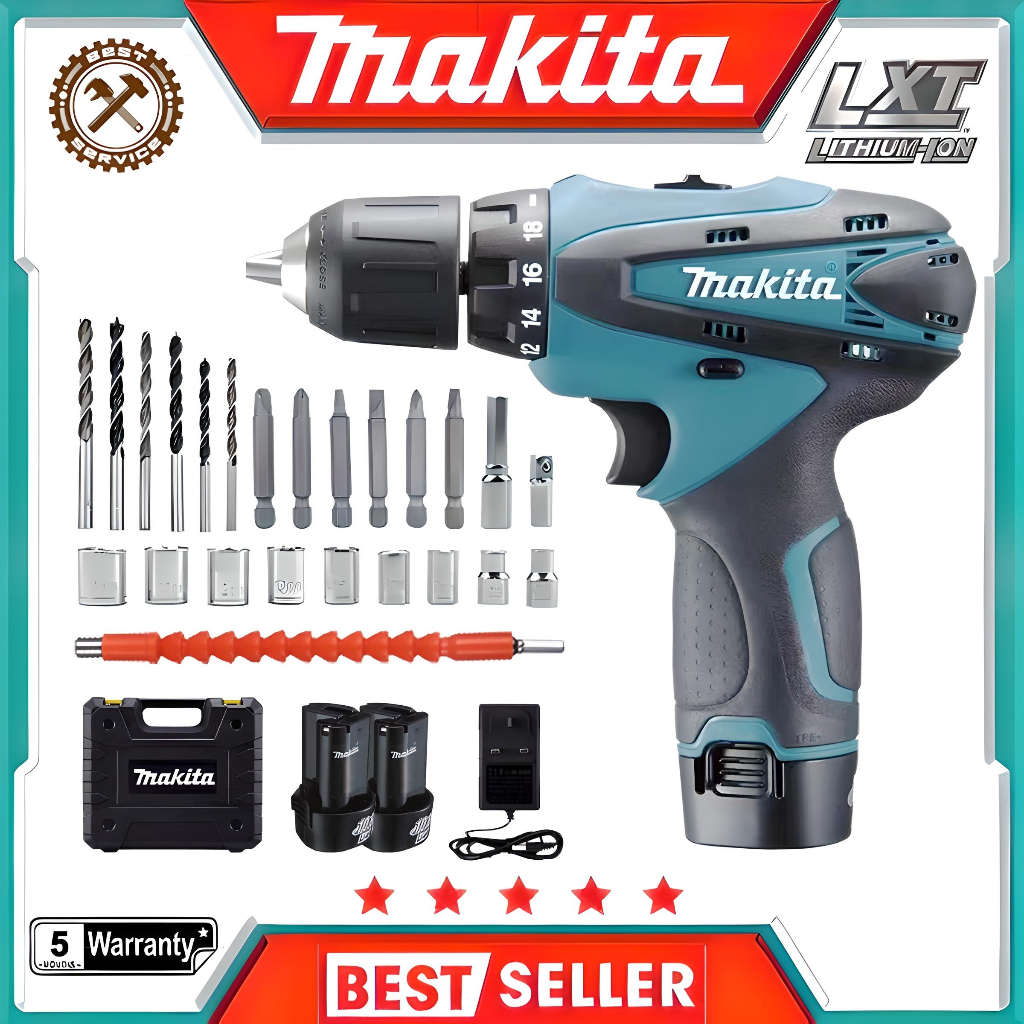Makita DF330 Electric Cordless Wrench 2 Battery High Power Drill