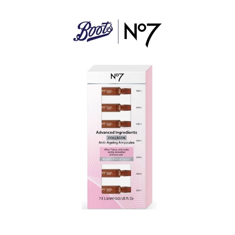BOOTS No7 ADVANCED INGREDIENTS COLLAGEN AMPOULES SET Shopee Malaysia
