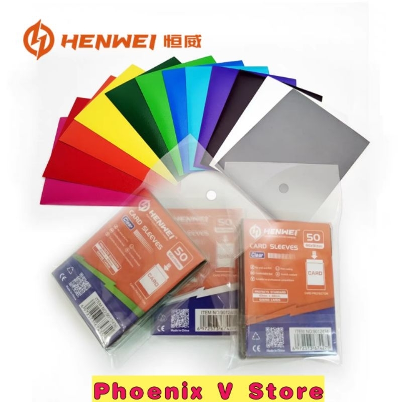 ORIGINAL Henwei Sleeve 66x91 66*91 Digimon Card Yugioh Card Pokemon  Card One Piece Card WS Card Sleeves Colour | Shopee Malaysia