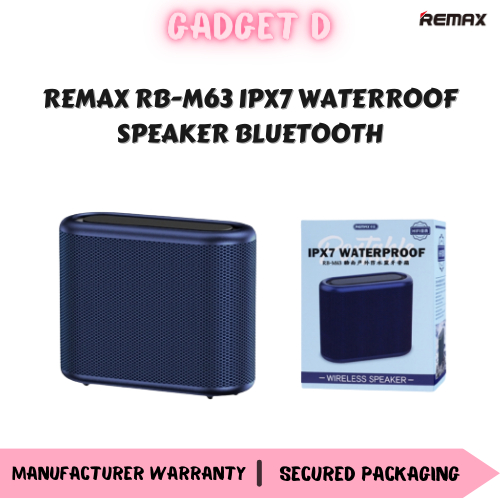 REMAX RBM63 IPX7 WATERROOF SPEAKER BLUETOOTH CONNECT READY STOCK