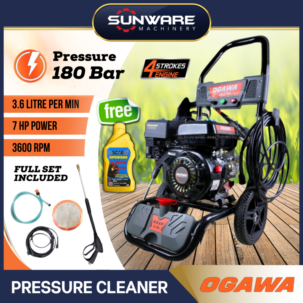 [100 ORIGINAL] OGAWA DX2700 Gasoline High Pressure Cleaner Petrol