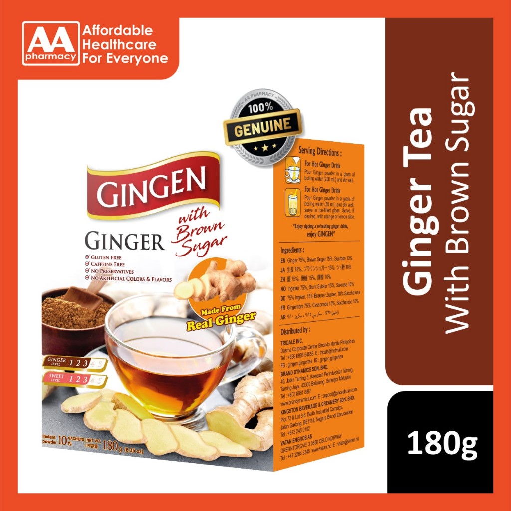 Gingen Instant Ginger With Brown Sugar Original 180g Shopee Malaysia