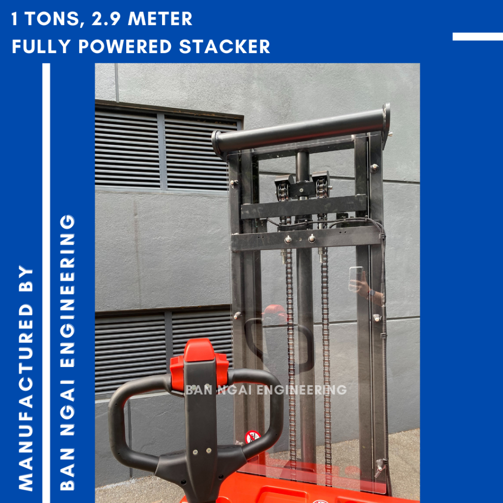 SUPERFORM 1 TON 2.9 METER Fully Powered Stacker Fully Electric Pallet ...
