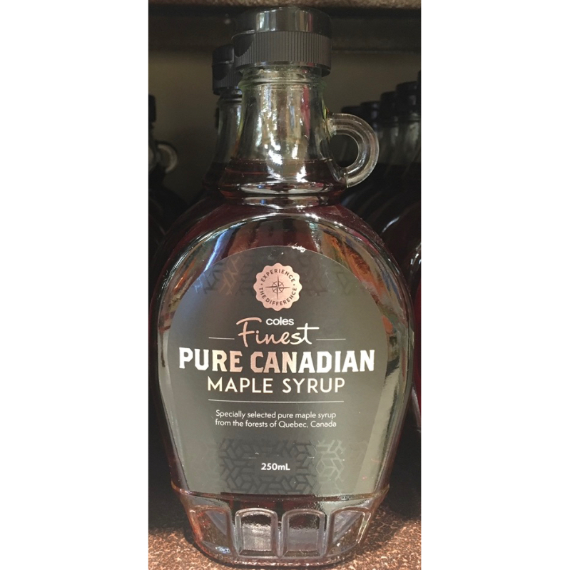 Coles Finest Pure Canadian Maple Syrup 250ml Shopee Malaysia