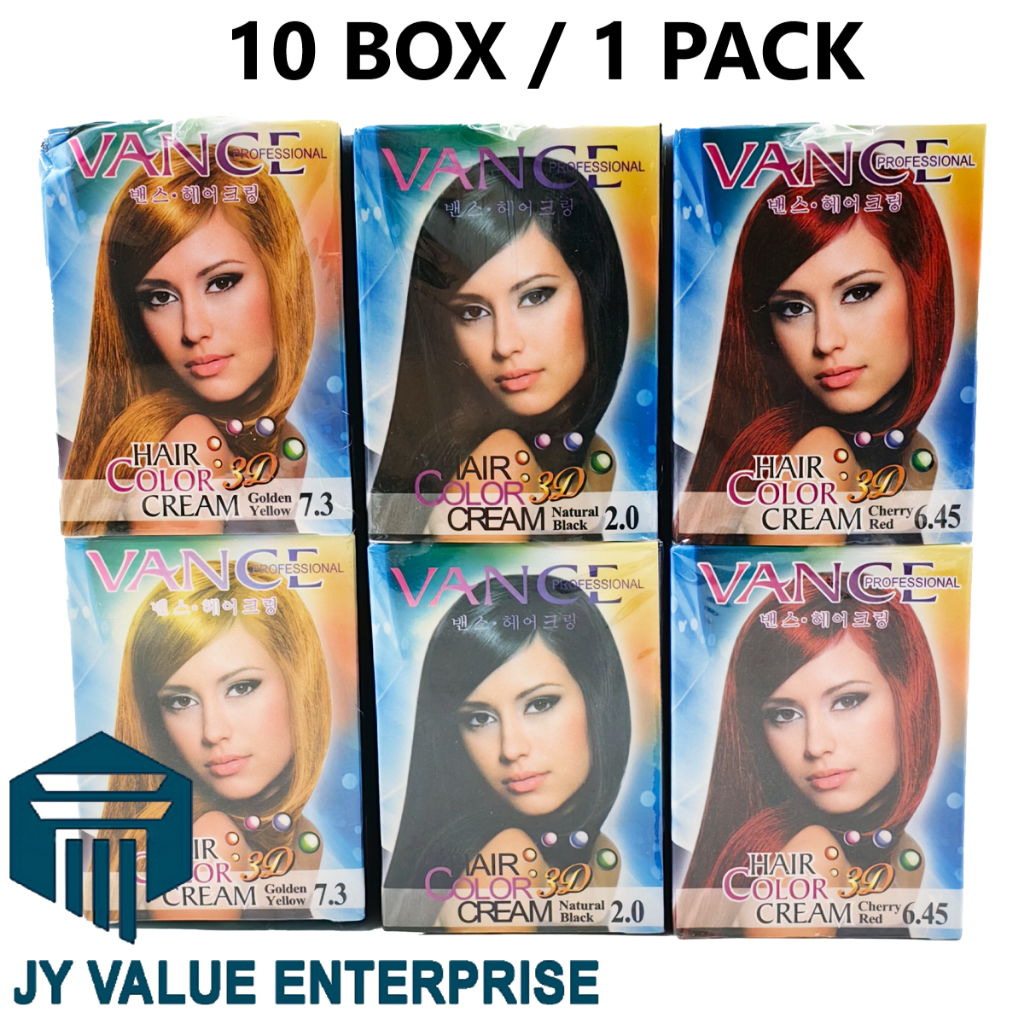 Hair dye color Pewarna Rambut 25ml 10box/pack | Shopee Malaysia