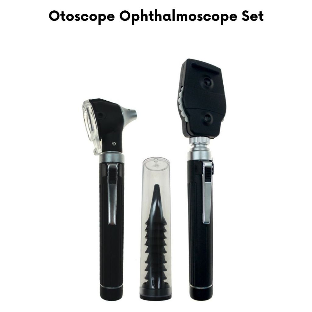 Fiber Optic Diagnostic Instruments Set / Otoscope / Ophthalmoscope