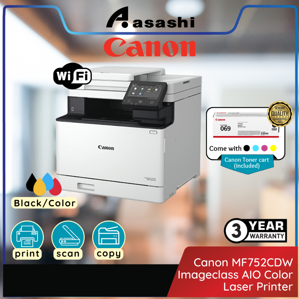 Canon MF752CDW Imageclass AIO Color Laser Printer (Duplex Print,Scan