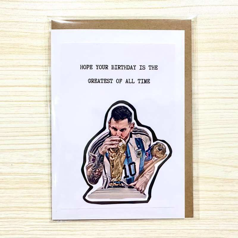 [Ready Stock] Lionel Messi Birthday Greeting Card | Birthday Card ...