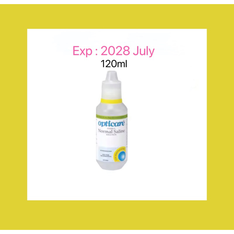Opticare sterile normal saline solution ( 120ml ) | Shopee Malaysia