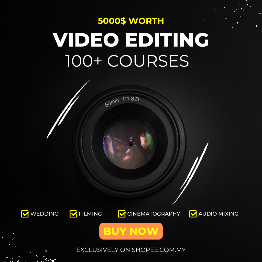5000$ worth Bundle Video Editing Courses 102+ with Premium Assets ...