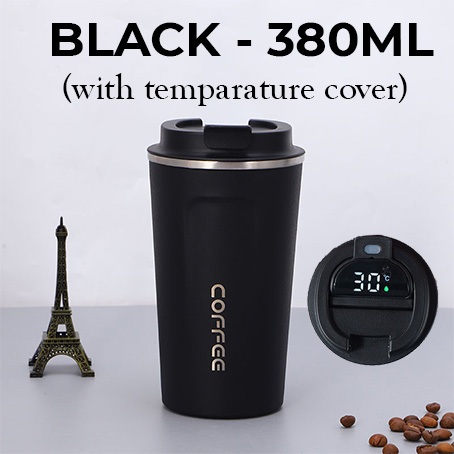 380ml/500ml Insulated Tumbler Coffee Travel Mug Vacuum Insulated Coffee  Thermos Cup Stainless Steel with Screw on Lid Leak Proof Keep Hot Cold