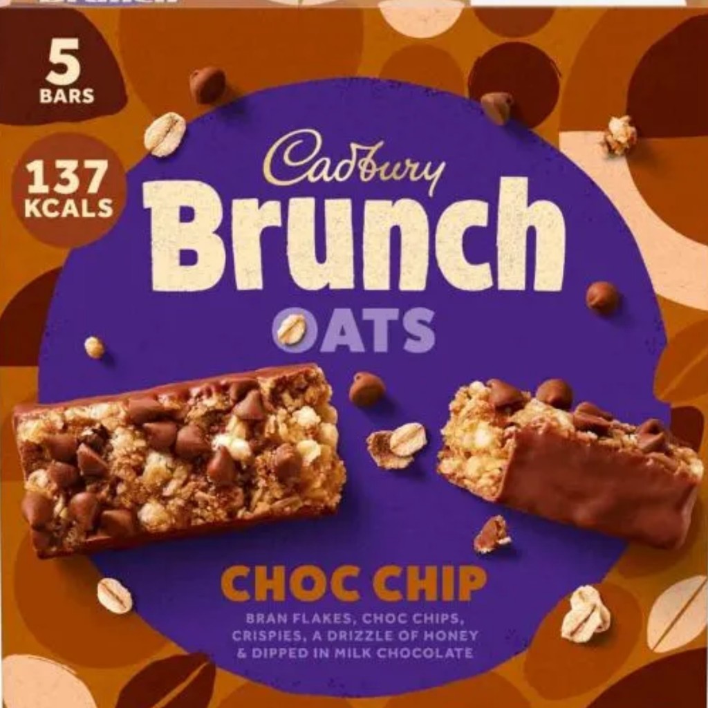 Cadbury Brunch Oats Choc Chip 5 Bars, 160g (Assorted) | Shopee Malaysia