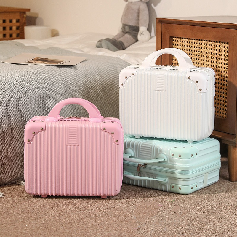 14 Inch Hand Carry Mini Suitcase Small Luggage Bag Mini Travel Hand Luggage Hard Shell Cosmetic Case Shopee Malaysia