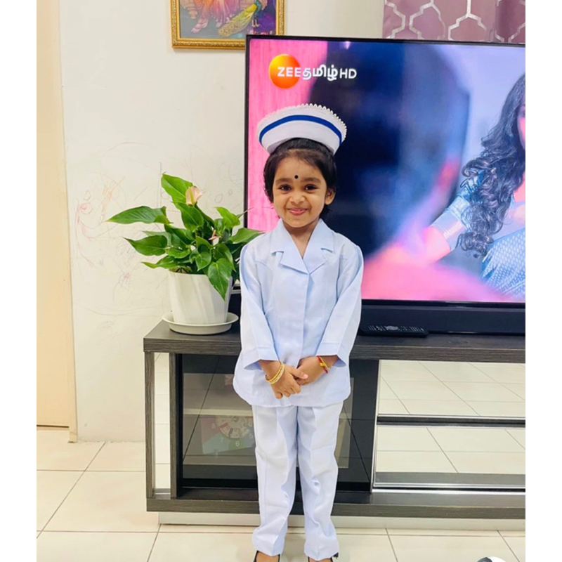Baju Jururawat Budak Nurse Uniform For Kids Baju Nurse Kanakkanak Shopee Malaysia