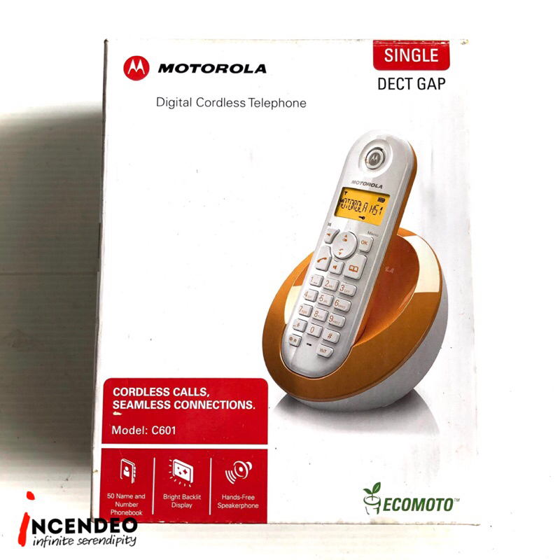 MOTOROLA Digital Cordless Telephone C601 Pink Shopee Malaysia