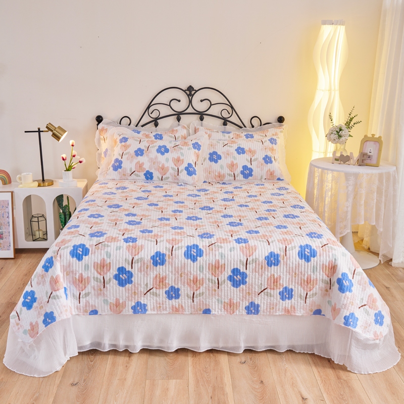 🔥🔥 Readystock 🔥🔥Set Cadar 3 in 1 Cadar Ropol Quilted PATCHWORK RUFFLES ...