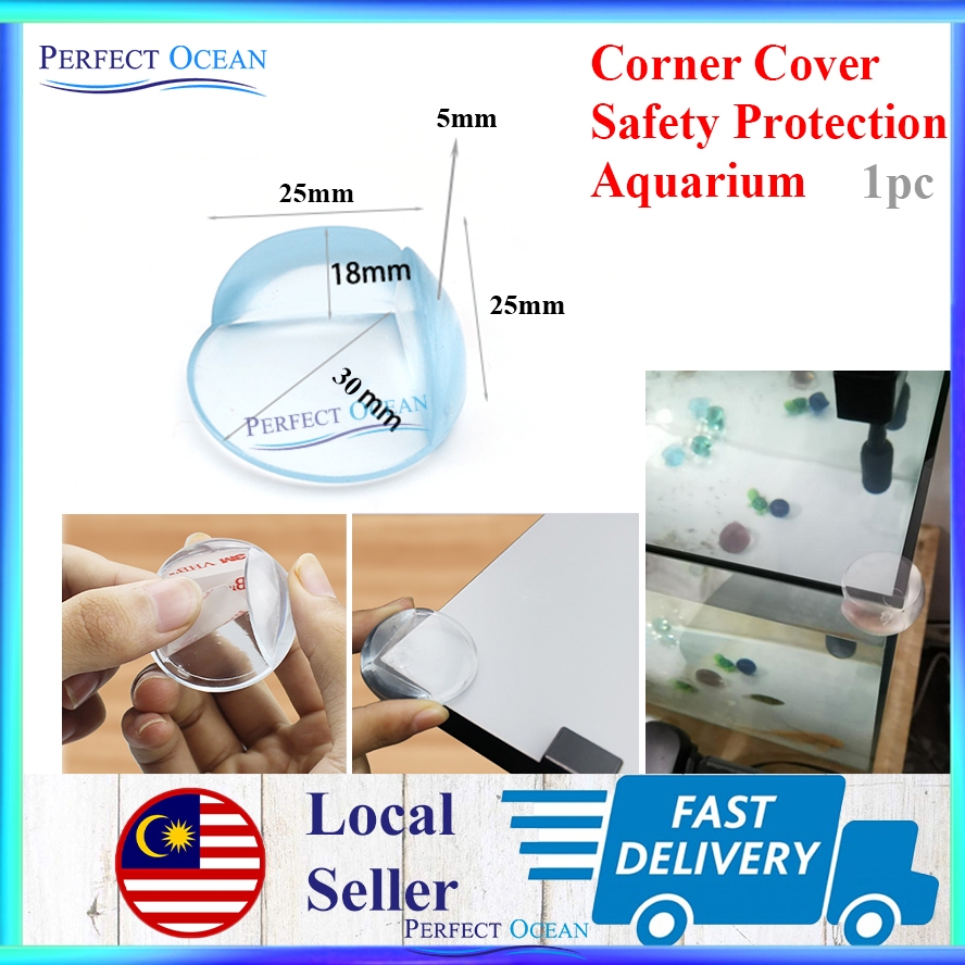 Corner Cover Safety Protection Aquarium Edge Guard Fish Tank 🌊READY ...