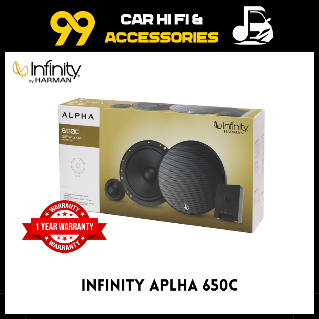 INFINITY ALPHA 650C 2-WAY COMPONENT SPEAKER | Shopee Malaysia