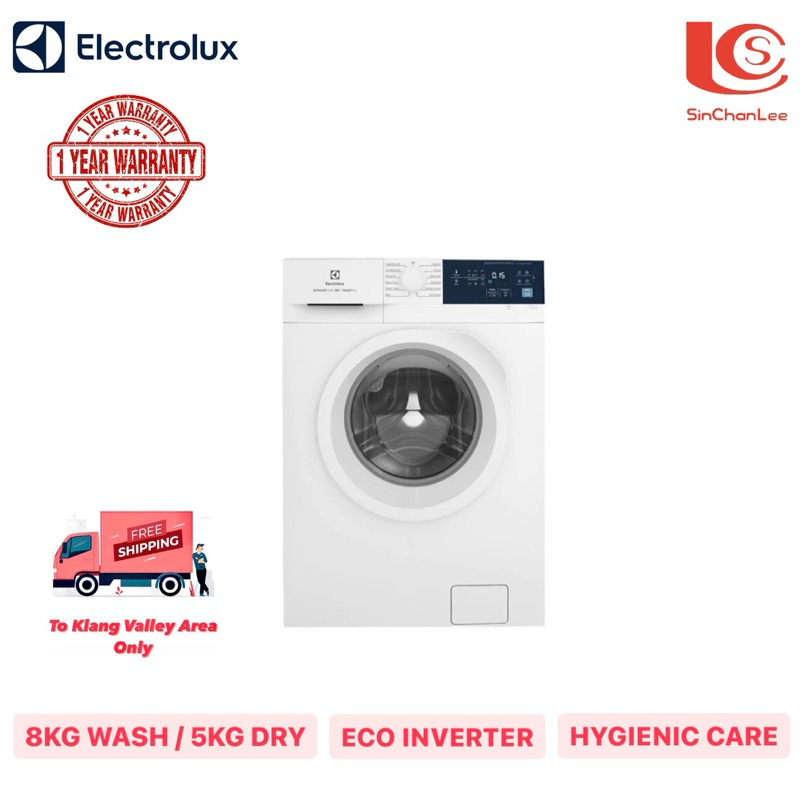 [FREE DELIVERY KLANG VALLEY] ELECTROLUX 2 IN 1 WASHER DRYER 8KG/9KG ...