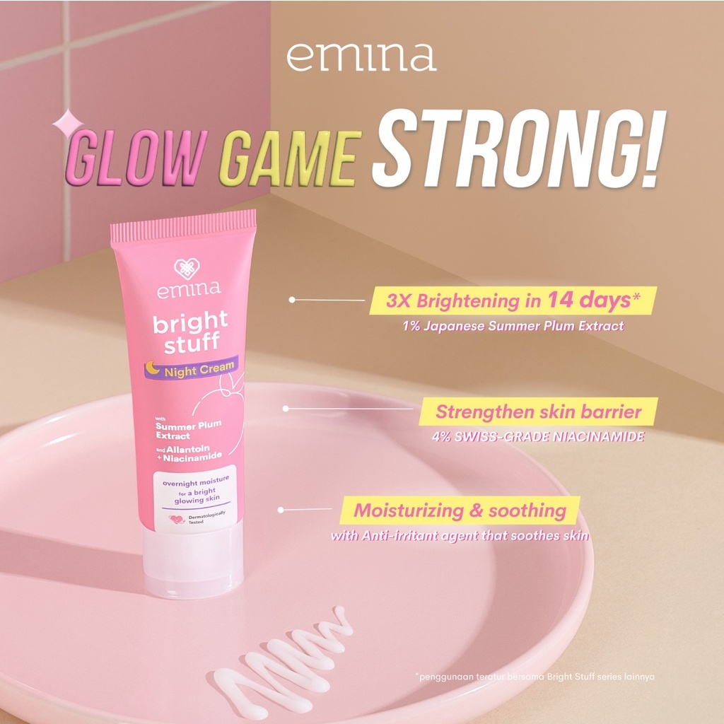 Emina Bright Stuff Night Cream 20g Shopee Malaysia