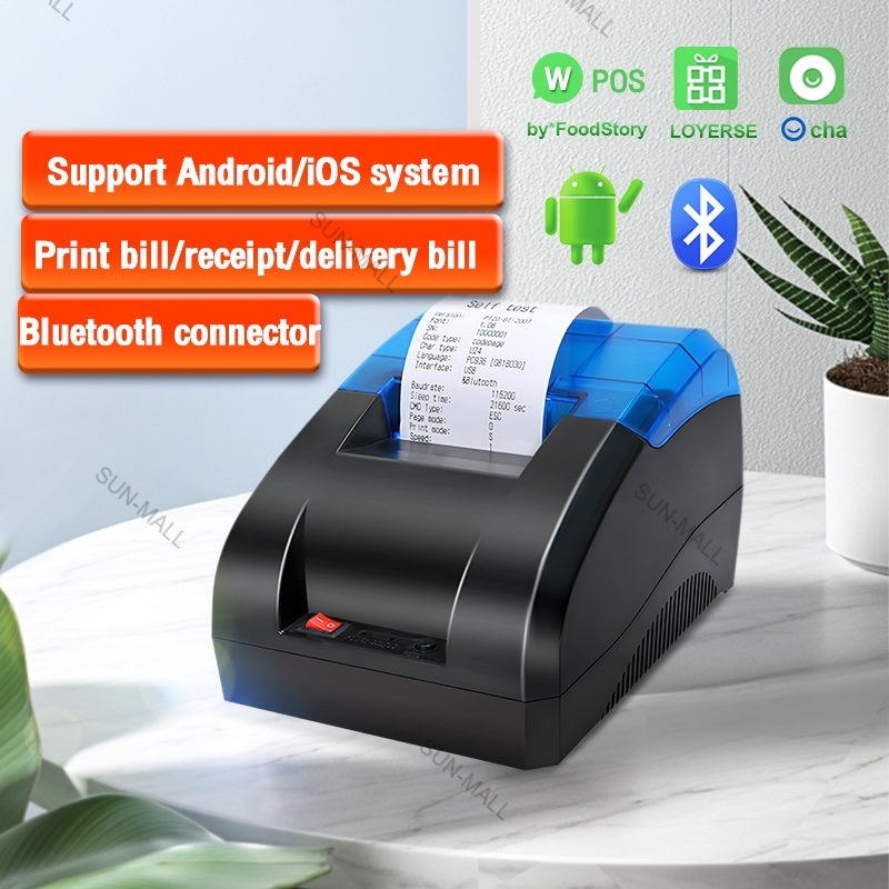Thermal Receipt Printer For Cash Drawer 【 Bluetooth + USB 】Printer Cash