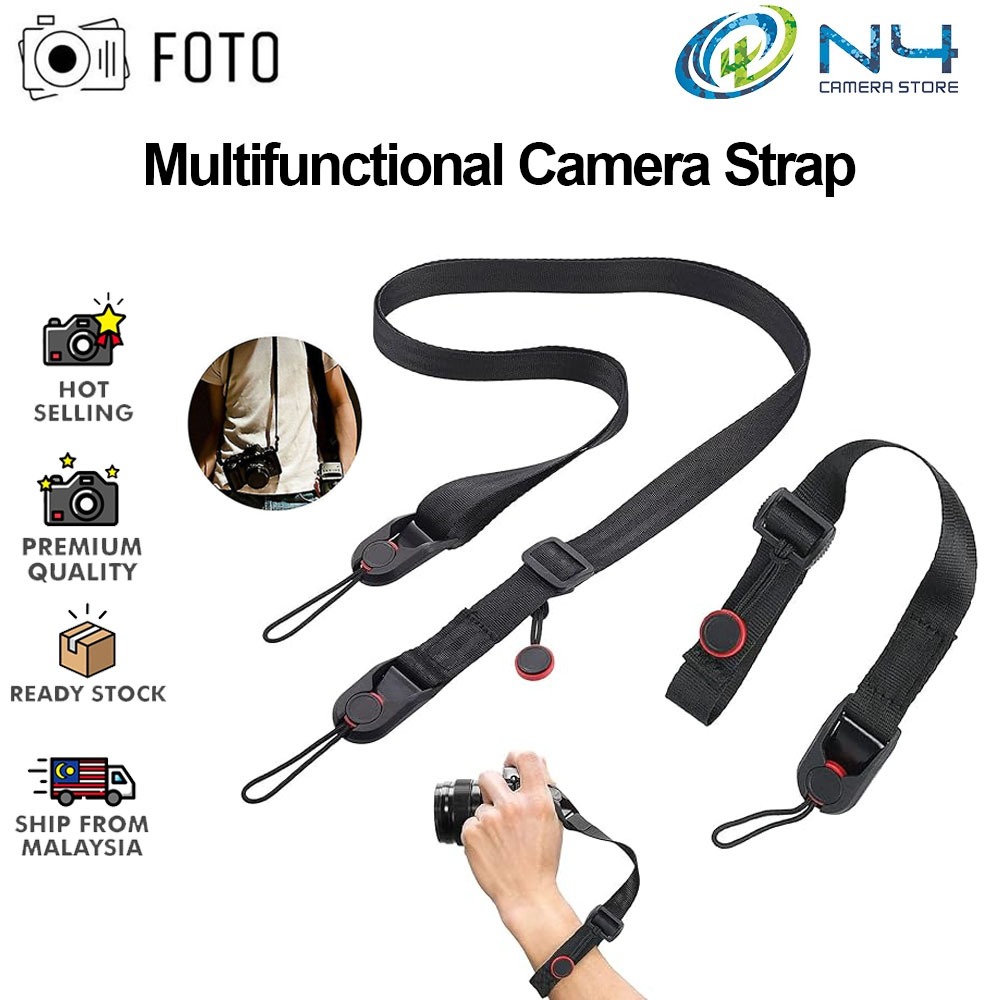 FOTO Multifunctional Universal Sling Shoulder Strap Hand Strap for GoPro Digital Camera