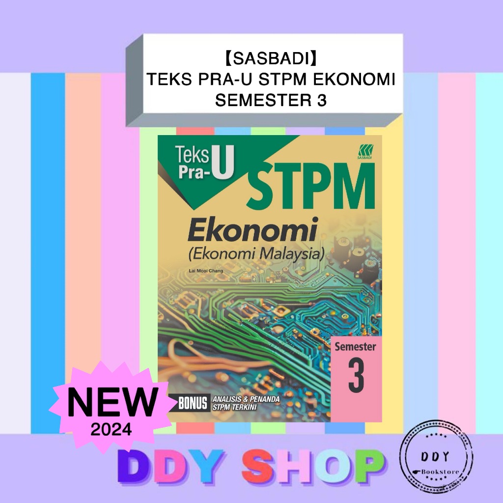 【sasbadi】buku Rujukan Teks Pra U Stpm Ekonomi Ekonomi Malaysia