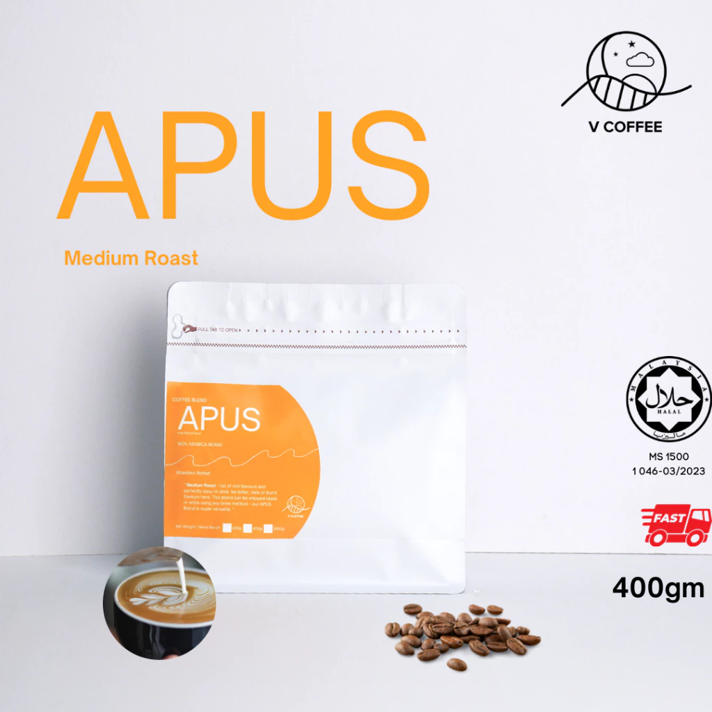 V Coffee Malaysia Apus – specialty coffee beans Malaysia