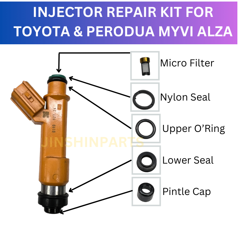 PERODUA MYVI ALZA VIVA TOYOTA VIOS CAMRY INJECTOR REPAIR KIT Rubber