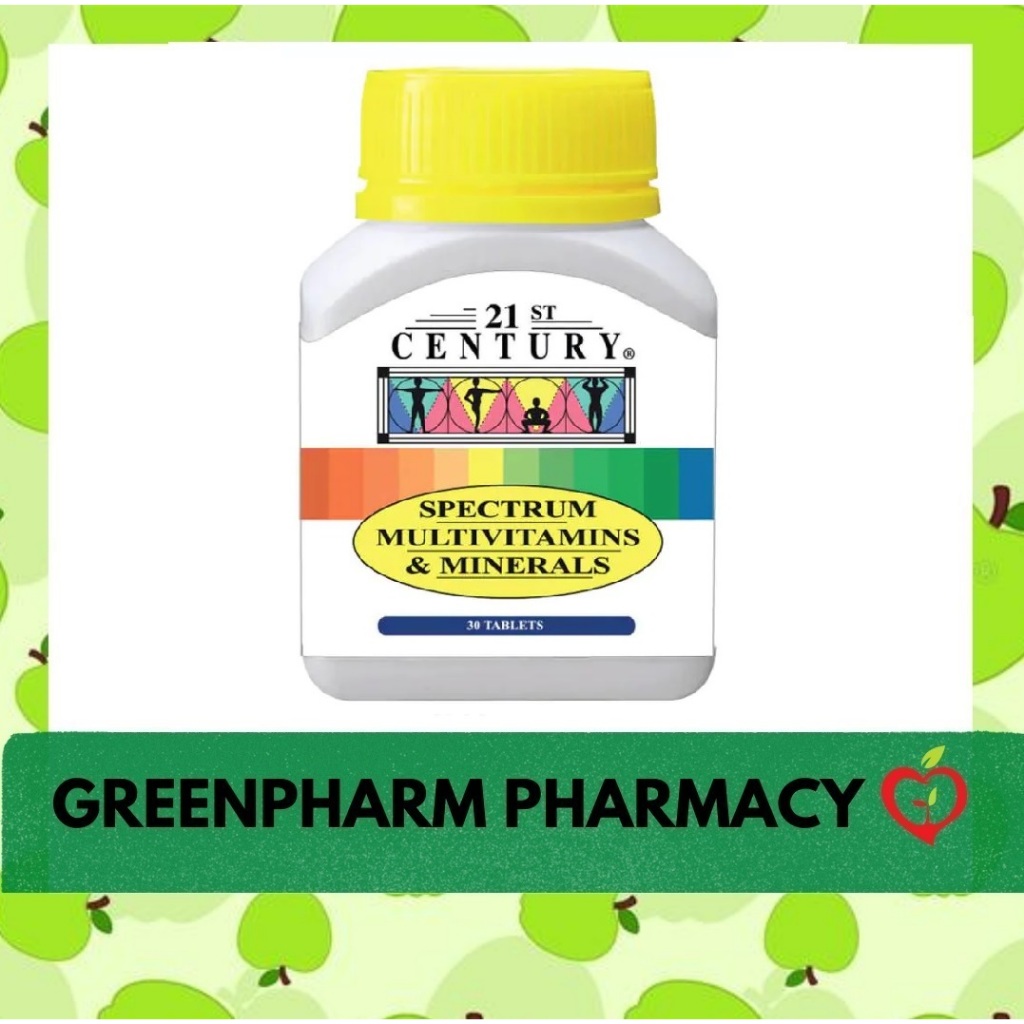 21st Century Spectrum Multivitamins And Minerals Tablet 30's (EXP 01/