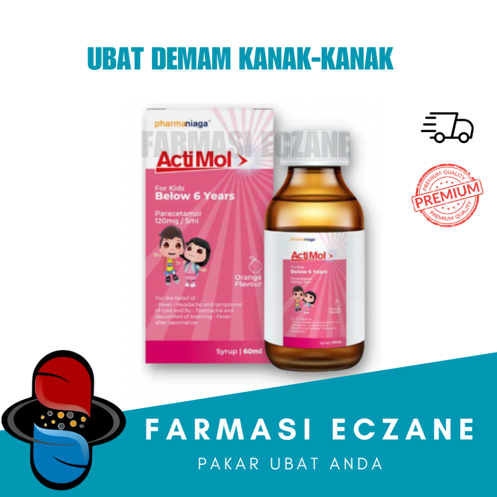 ACTIMOL PARACETAMOL 120MG/5ML FOR KIDS BELOW 6 YEAR 60ML | Shopee Malaysia