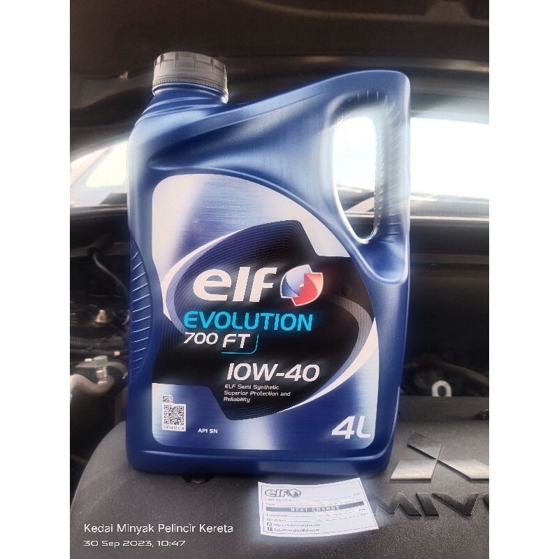 ELF Semi Synthetic Evolution 700 FT 10w40 Engine OiL (4L) Shopee Malaysia