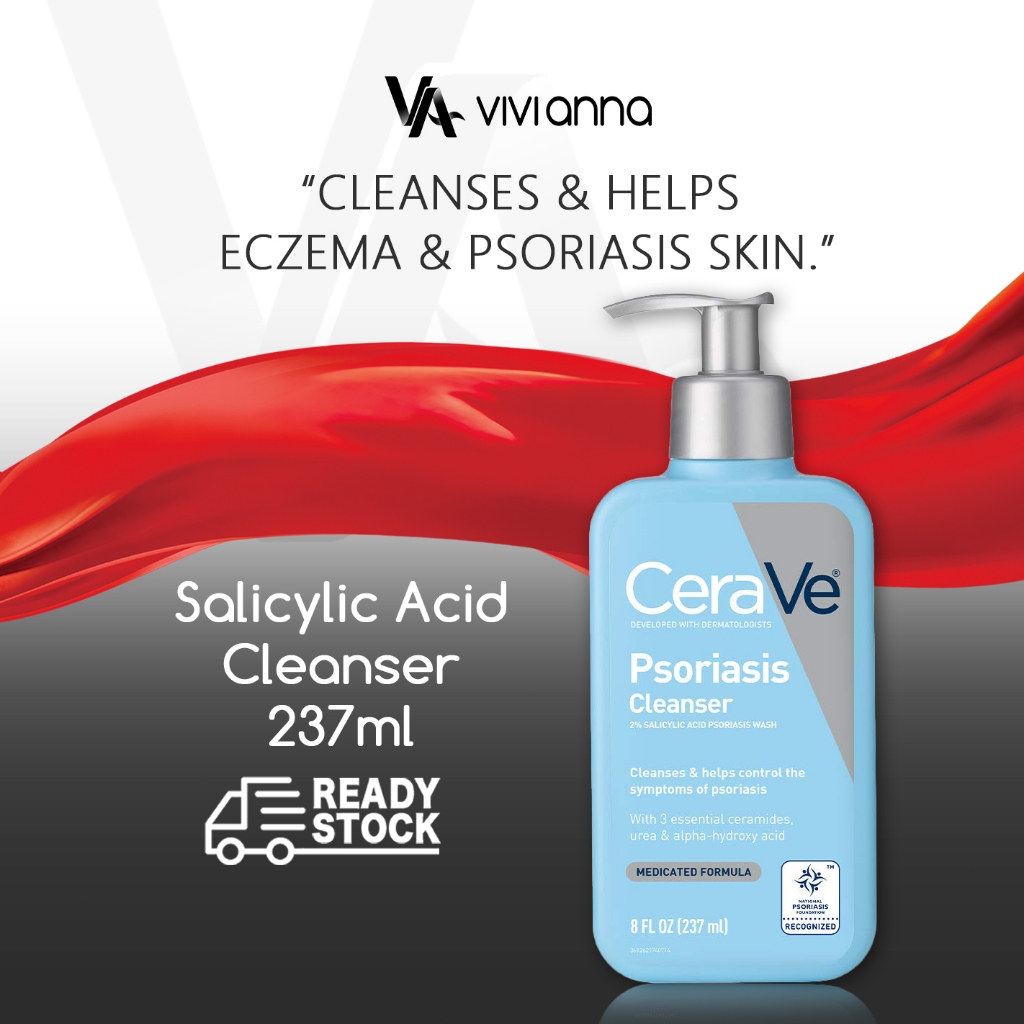 Original 237ML CeraVe Body Wash, CeraVe Cleanser, Psoriasis Salicylic