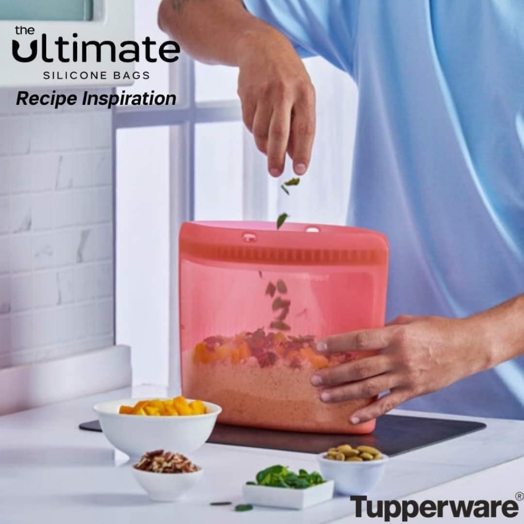 🔥READY STOCK🔥Tupperware Silicone Bags 1L/ 500ML