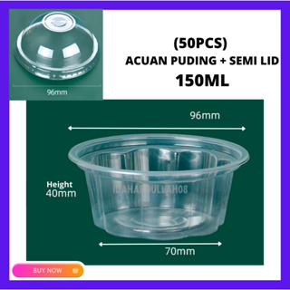 70mm Diameter PP Disposable Plastic Dessert Pudding Cup