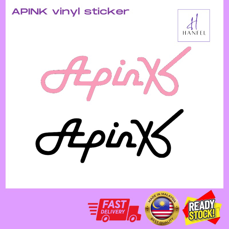 APINK word logo vinyl sticker ( Die-cut) | Shopee Malaysia