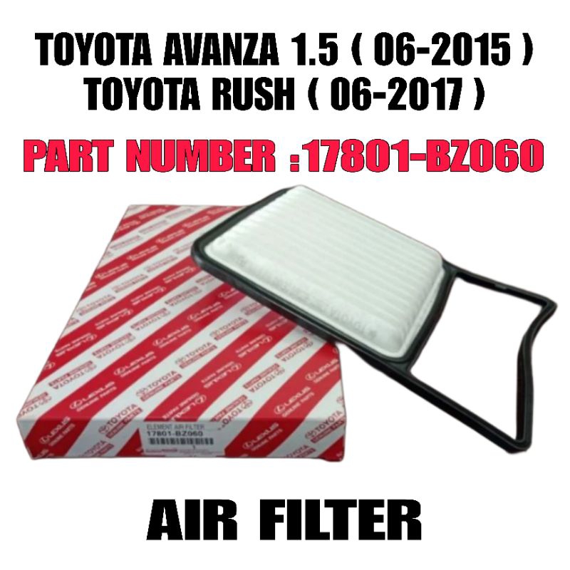 CS Air Filter Oem Toyota Avanza ( 062015 ) F602 / F651 /F652 / Rush 1.