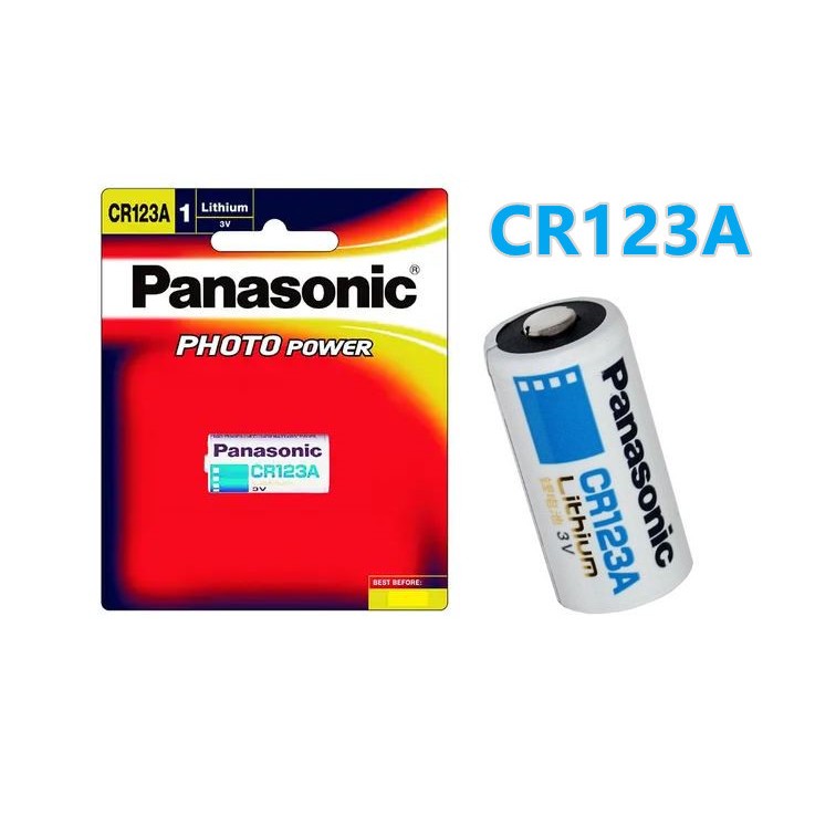 (1 CARD) Panasonic CR123A Photo / CR123A Industrial Lithium 3V Battery ...