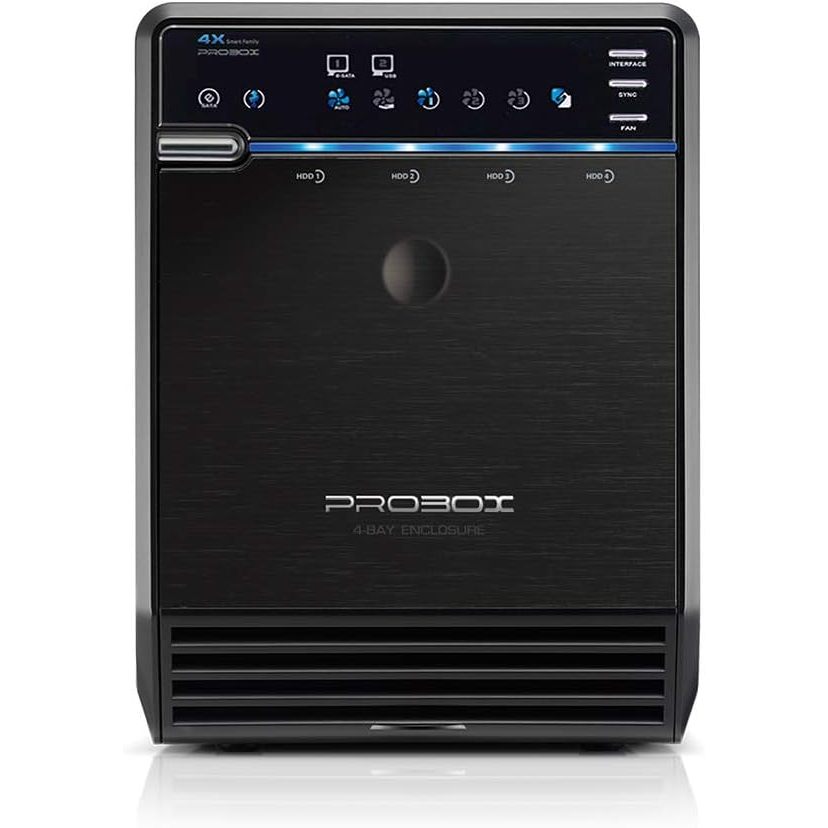 Mediasonic PROBOX 4-Bay 3.5” SATA Hard Drive Enclosure ( USB 3.0 eSATA ...