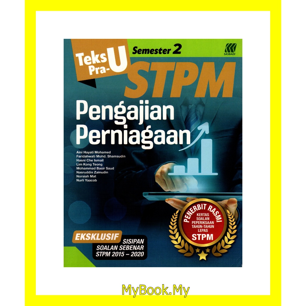 Baru Myb Buku Teks Pra U Stpm Semester Pengajian Perniagaan Sasbadi Shopee Malaysia