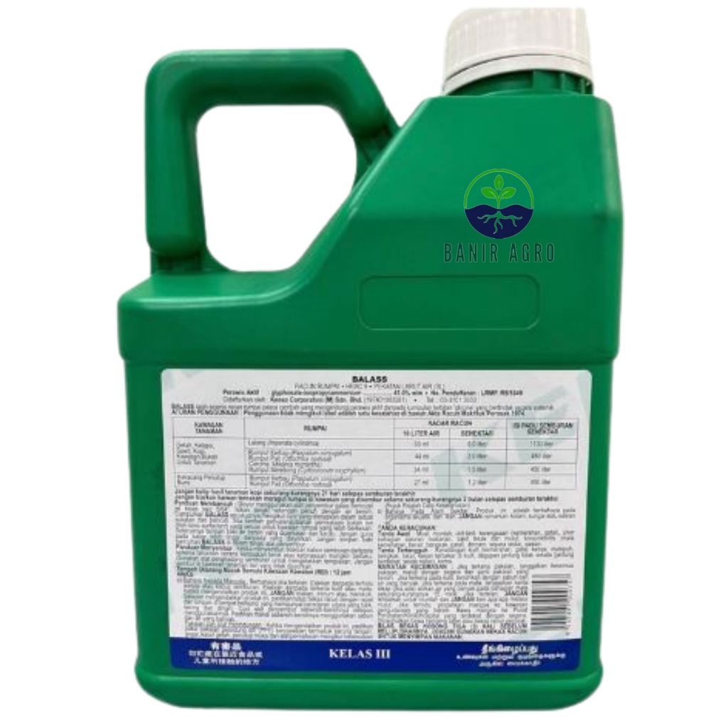 Balass Herbicide 4 Liter Racun Rumput Serap Racun Rumput Tahan Lama ...