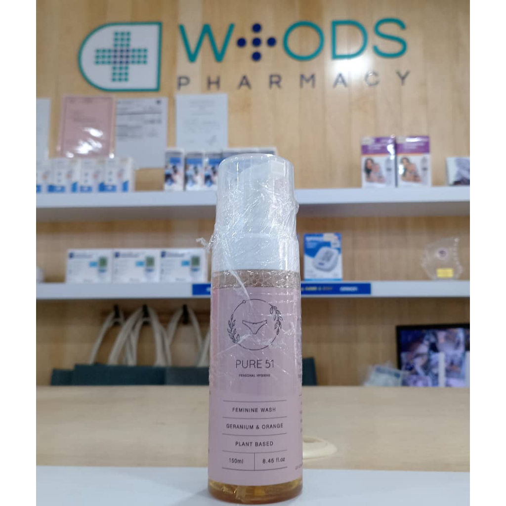 WOODS PHARMACY PURE51 PERSONAL HYGEINE FEMININE WASH 150ML | Shopee ...