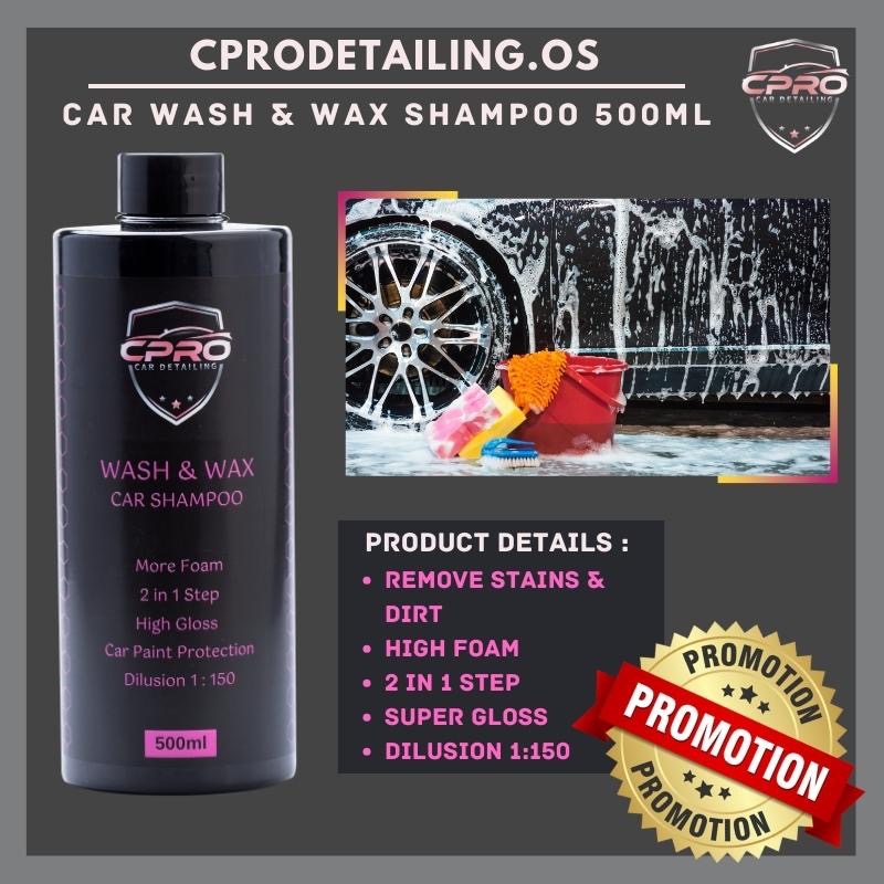 CPRO Premium Nano Wash & Wax Car Wash Shampoo 2 in 1 Step Car Shampoo