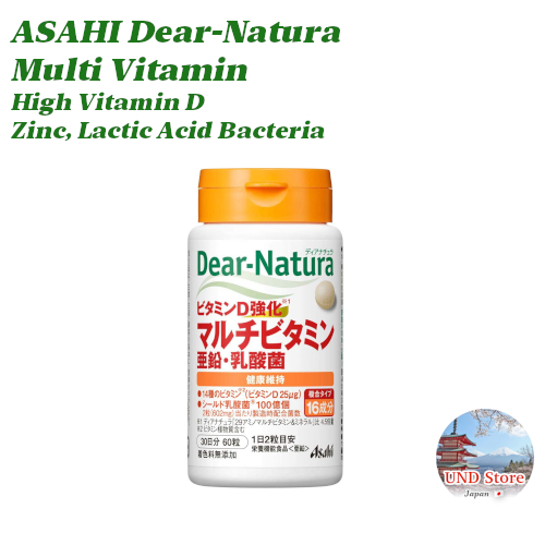 ASAHI Dear Natura Multi Vitamins (High Vitamin D), Zinc & Lactic Acid