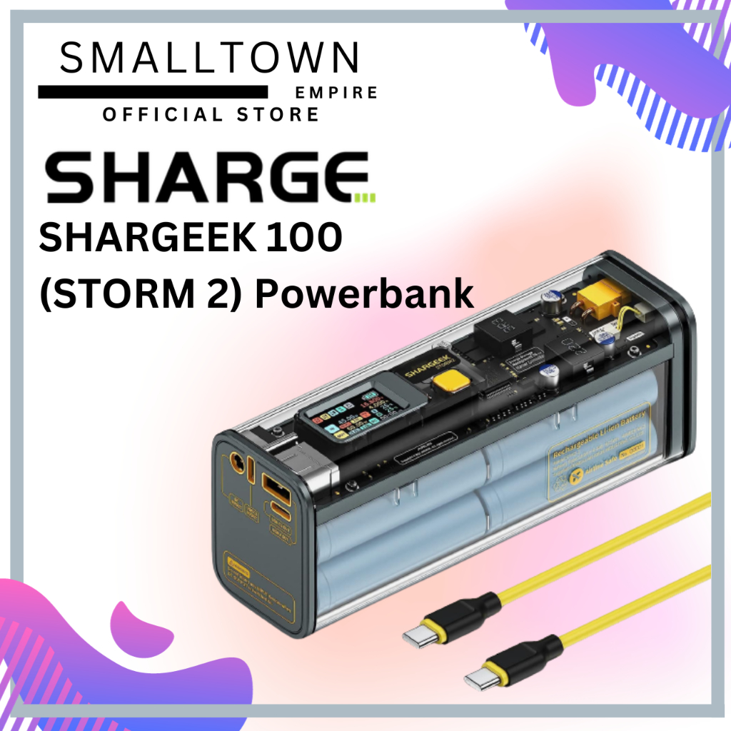 SHARGE Shargeek 100 / Storm 2 Powerbank 25600mAh | Shopee Malaysia