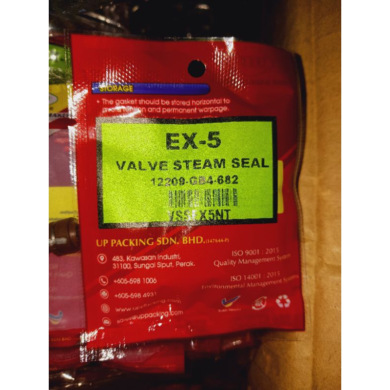 UP OEM Gasket Manker EX5 Valve Seal Set(Nactec)2pcs | Shopee Malaysia