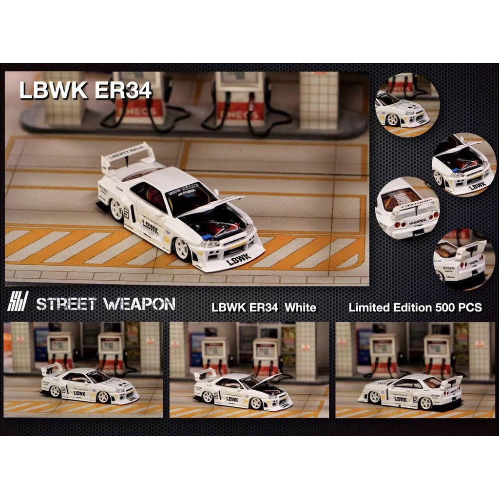 Street Weapon Nissan Skyline GT-R R34 LBWK Super Silhouette ER34 # ...