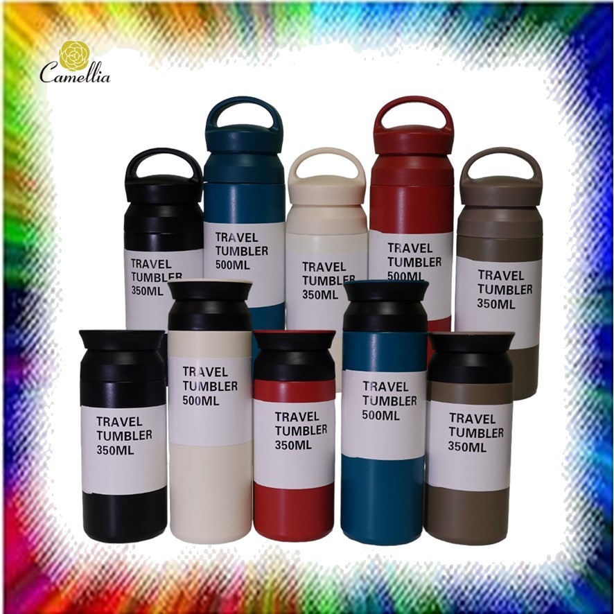 Durable and Reusable Thermal Flask Bottles 350ml/500 ml built-in Filter ...